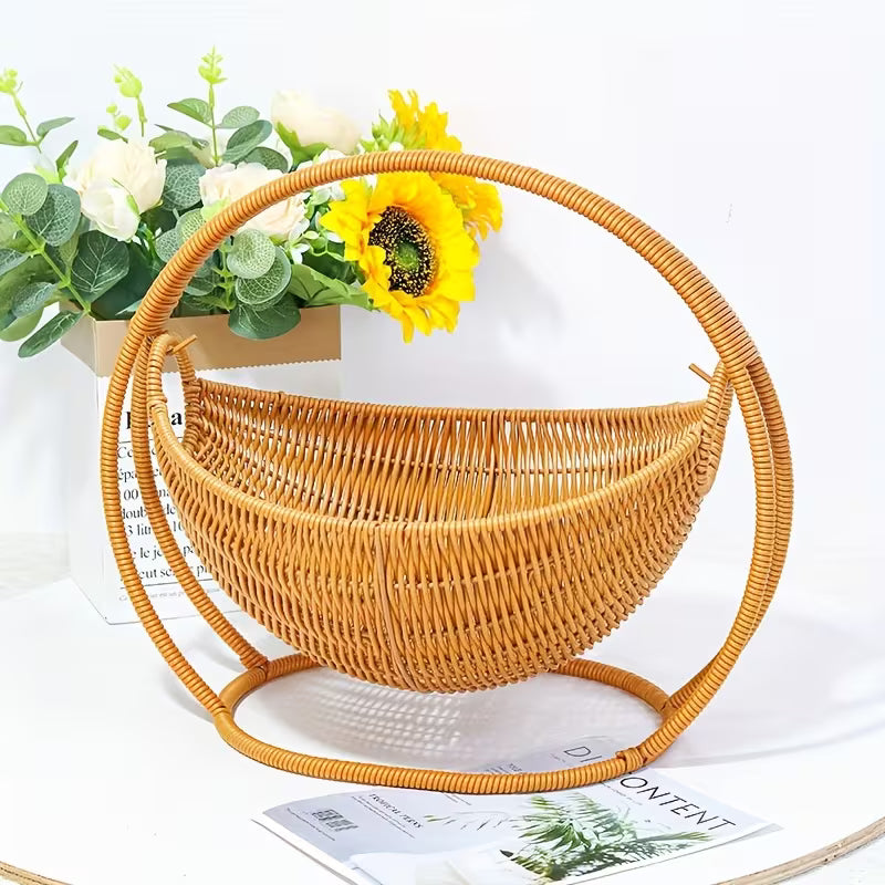 Panier de rangement décoratif pour salon ou étagère