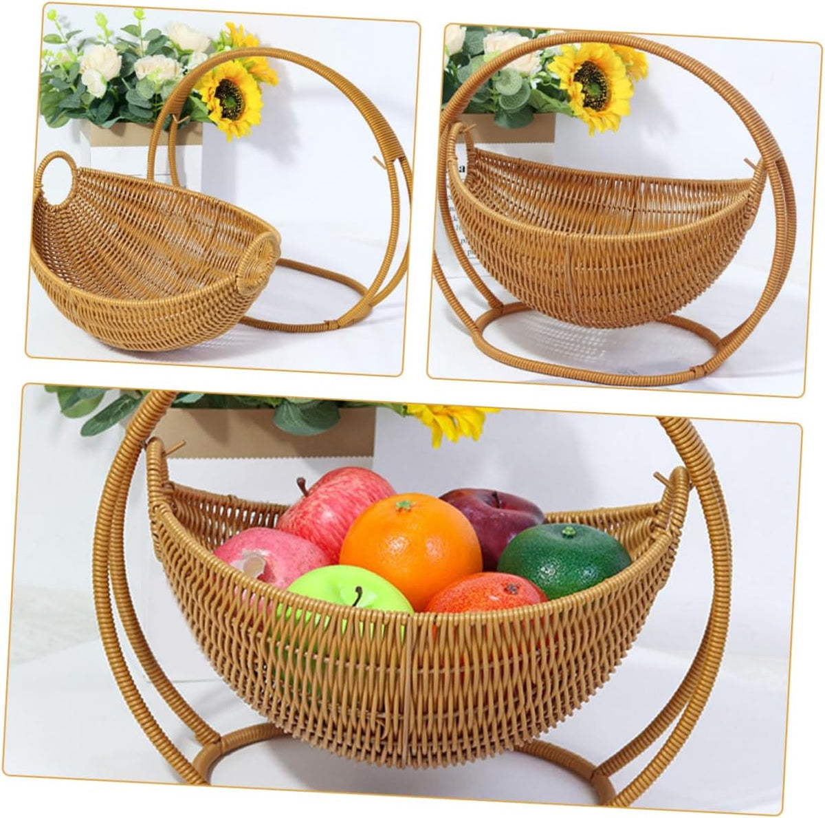 Panier de rangement décoratif pour salon ou étagère