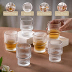 Nestasia  Lot de 6 verres à jus (200 ml chacun)