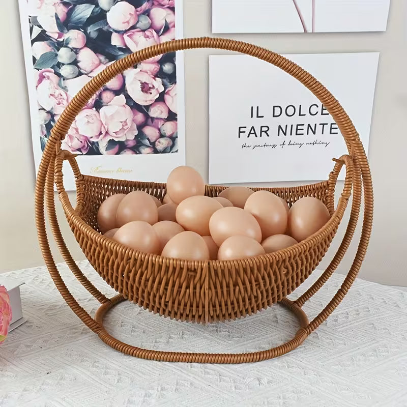 Panier de rangement décoratif pour salon ou étagère