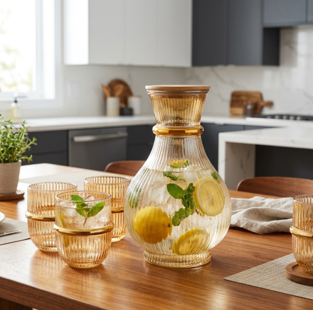 Ensemble De 7 Pièces Carafe & Verres