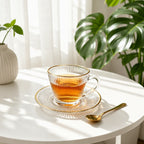 pack 6 tasses et soucoupes avec fil d'or